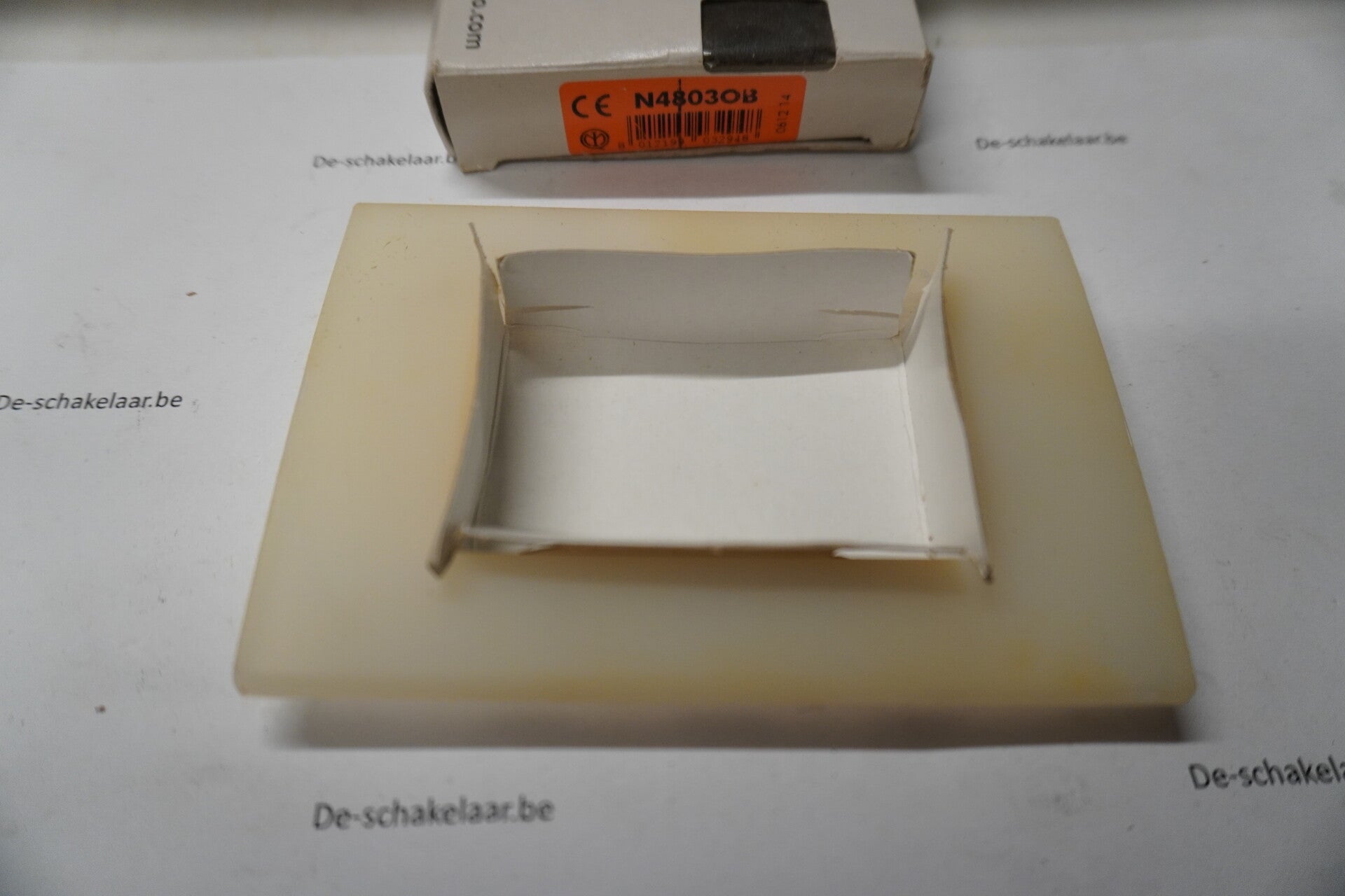 Bticino light N4803OB Afdekplaat 3 mod opaal wit