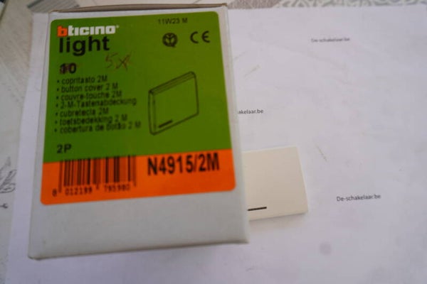 Bticino light N4915/2M Toetsbedekking 2 mod