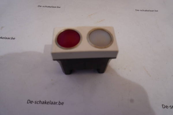 Bticino light N437RT dubbel controlearmatuur zonder lampje