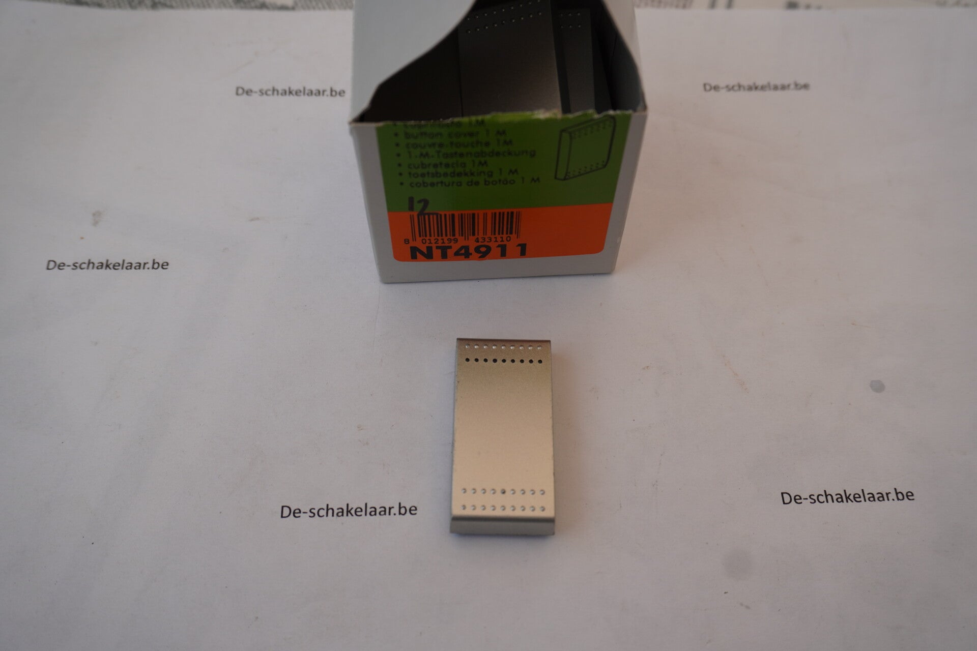 Bticino light tech NT4911 Toetsbedekking 1mod  verlichtbaar