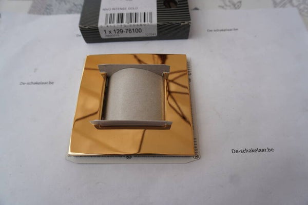 Niko 129-76100 intense gold enkelv afdekplaat
