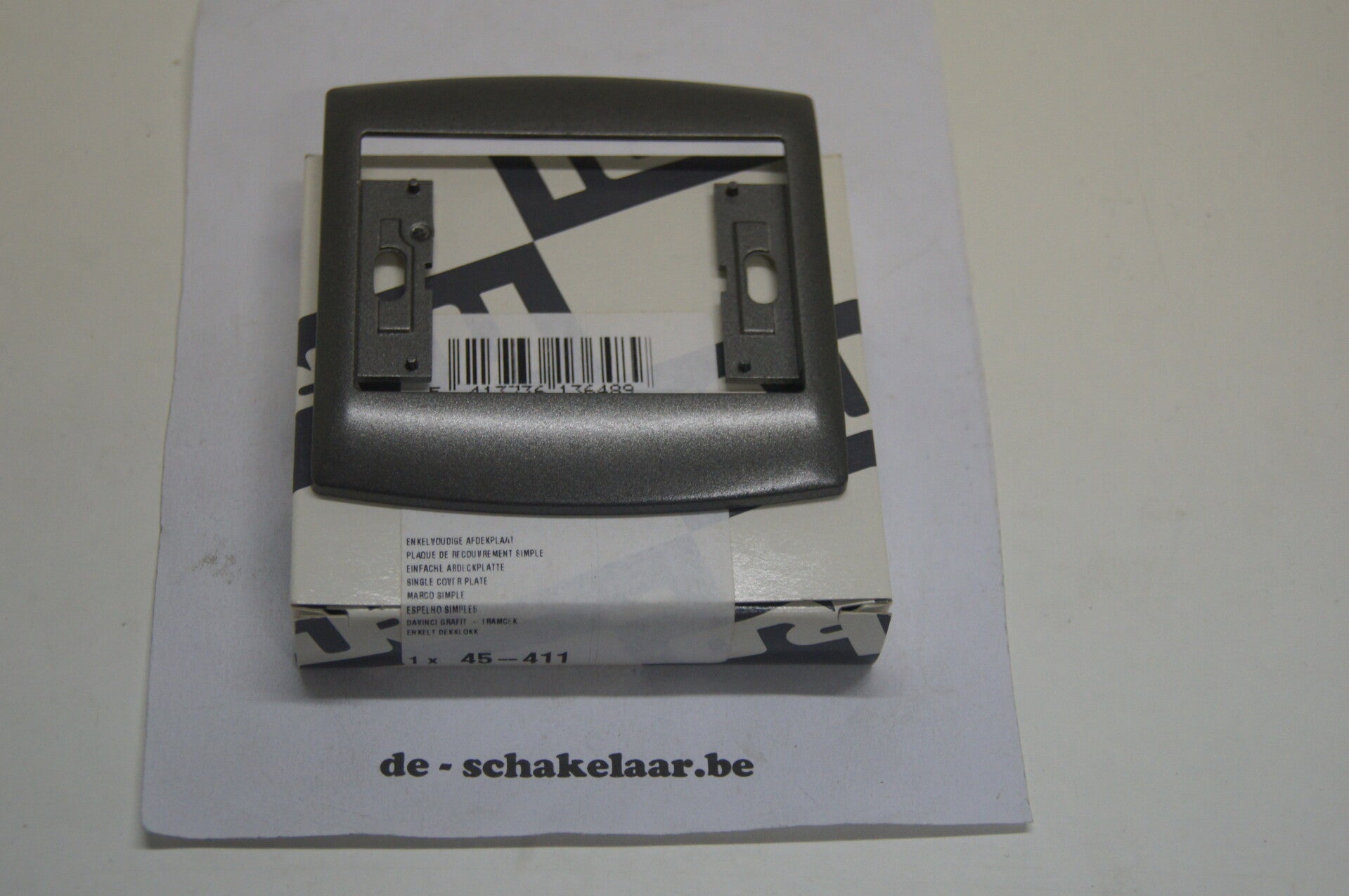 Niko 45-411 Dav enkel afdekplaat