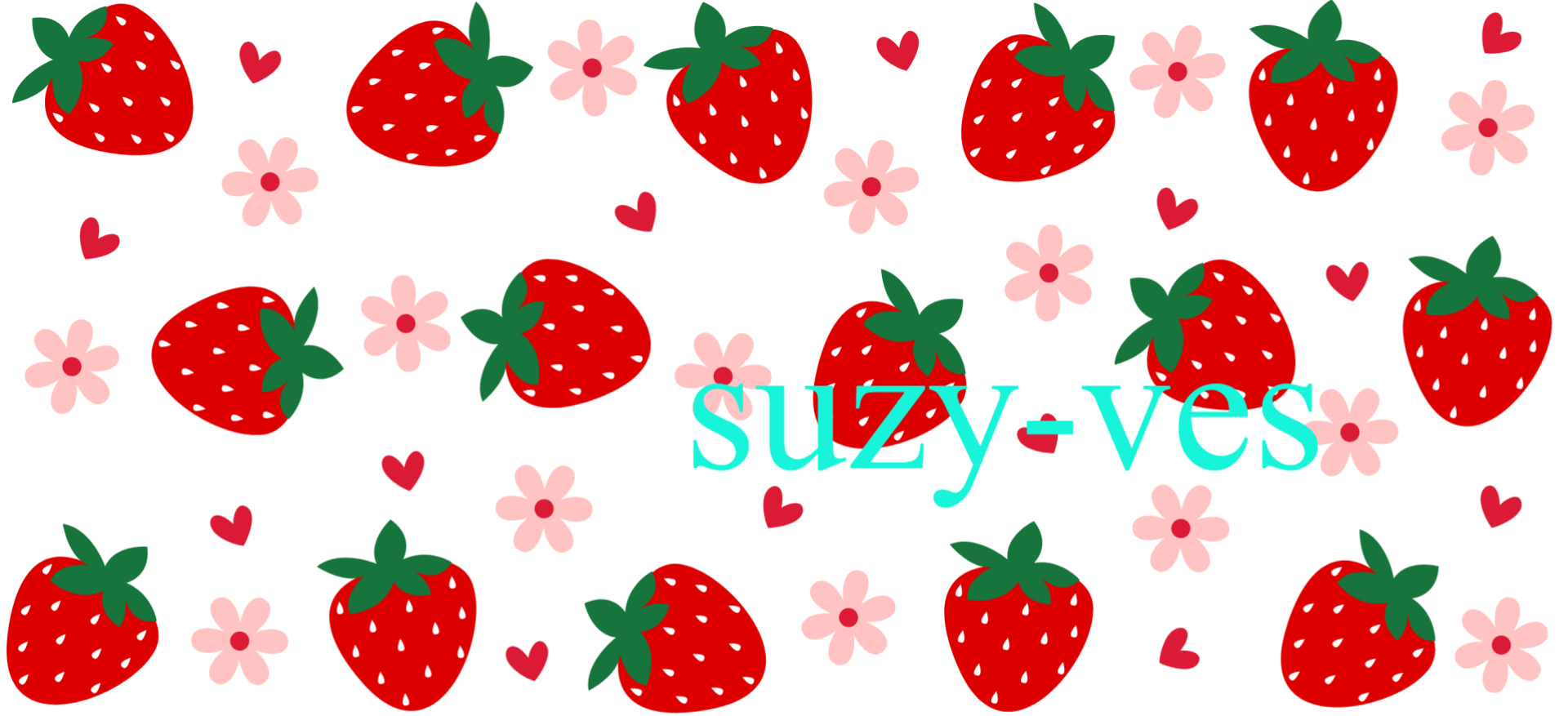Strawberries Libby Glass Wrap Digital File