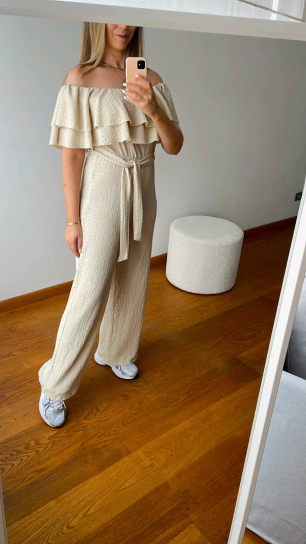 beige jumpsuit TU