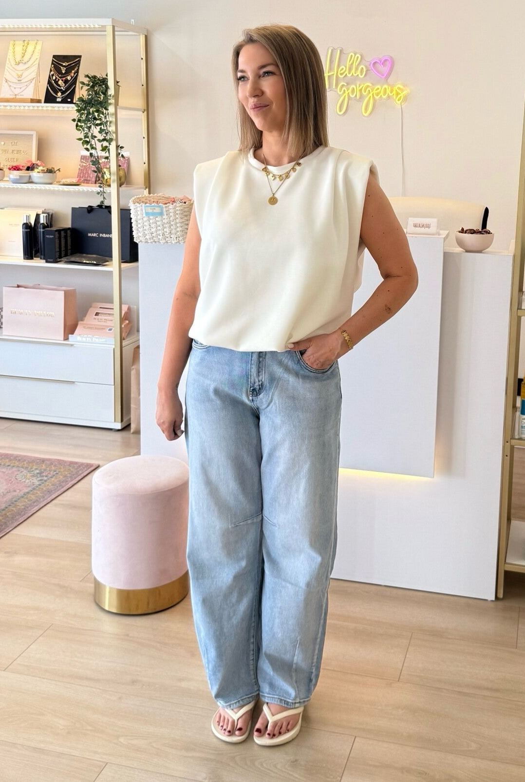 balloon jeans light wash
