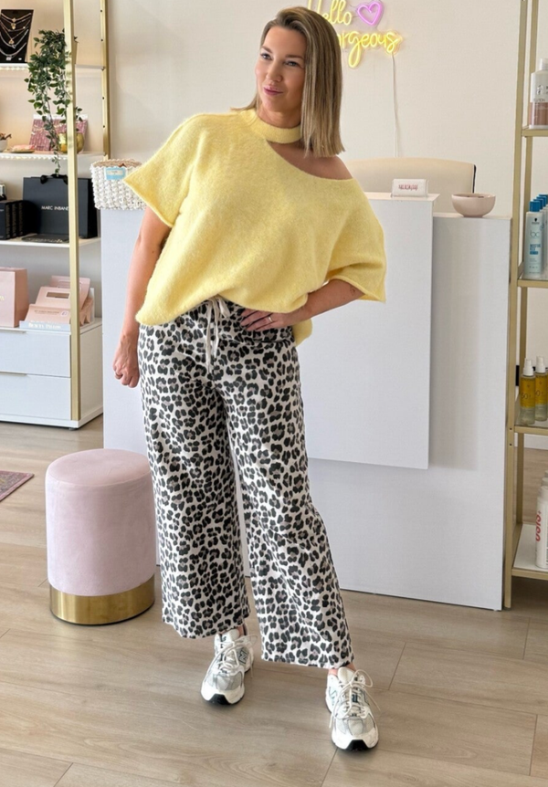 Leopard jog pants