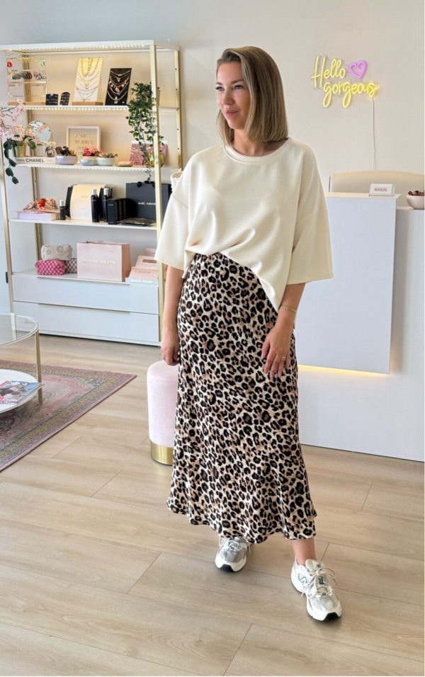 Leo satin skirt