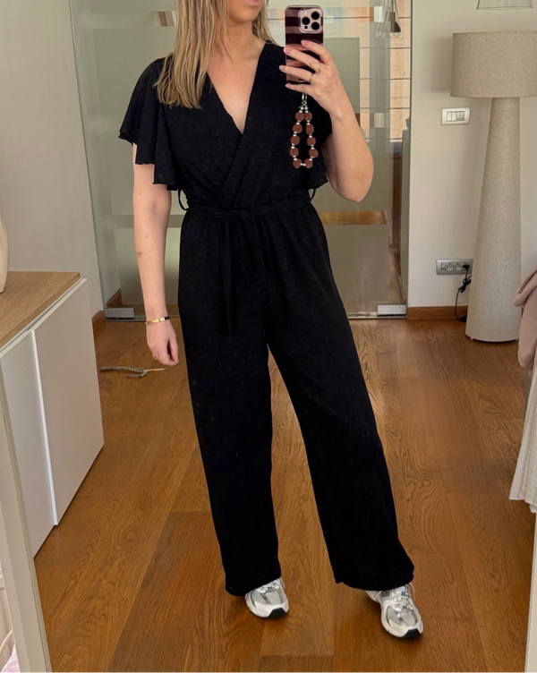 jumpsuit zwart TU