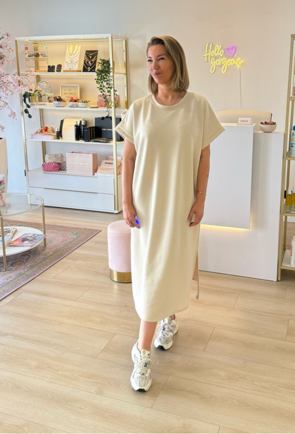Maya jurk beige
