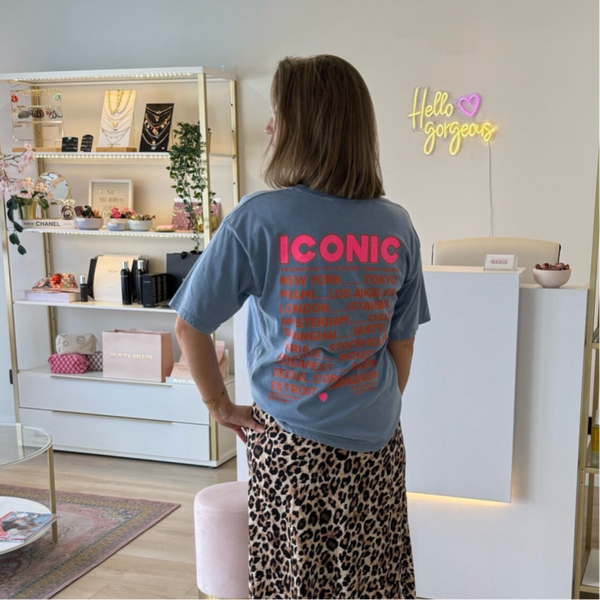 iconic tshirt blauw