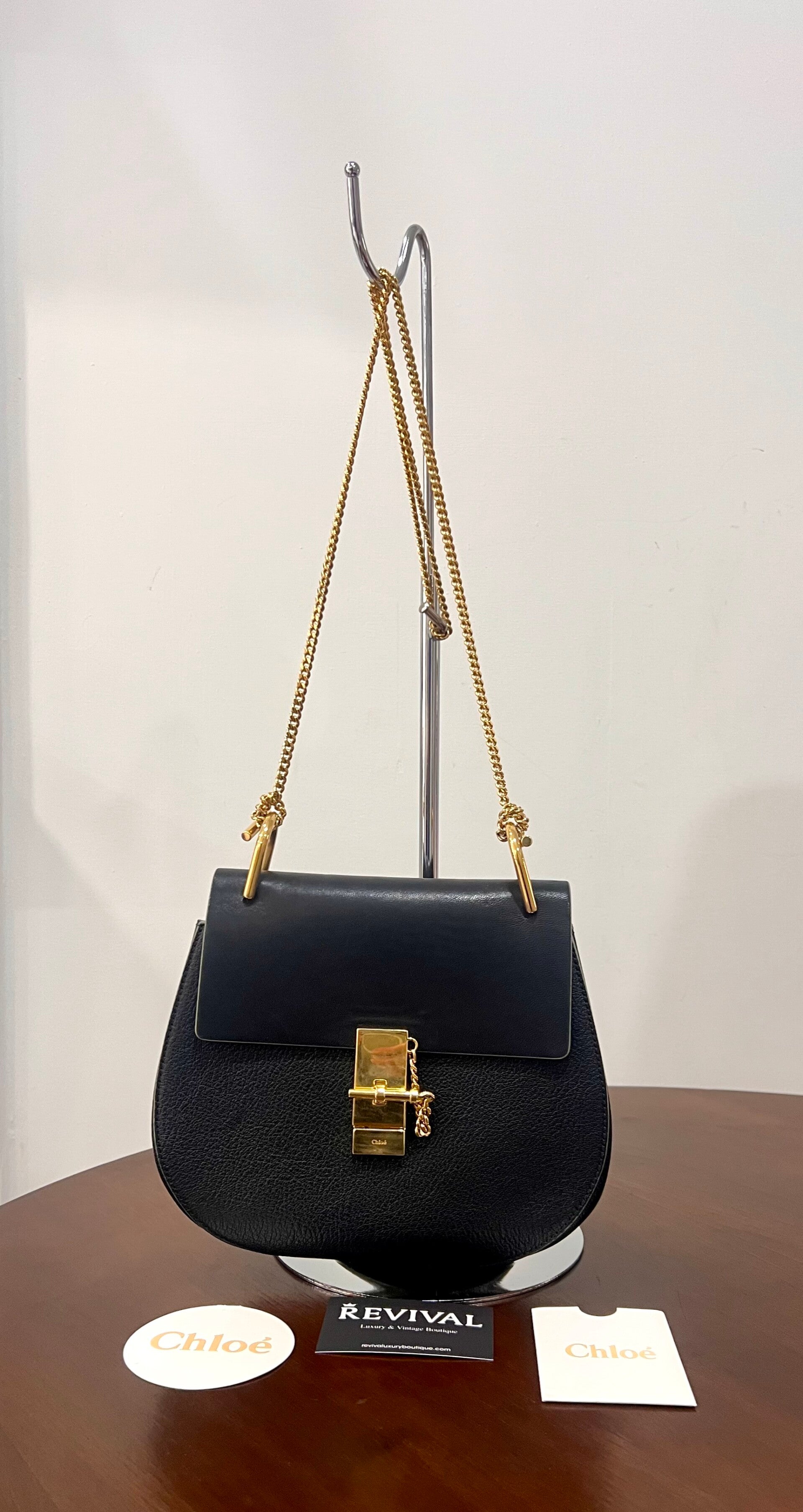 Chloé Drew medium pelle nera