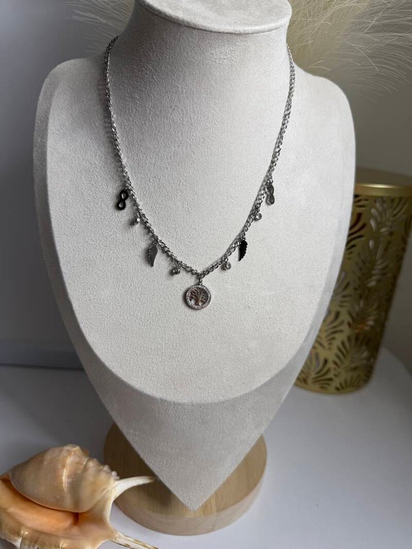 Collier breloque "Infini