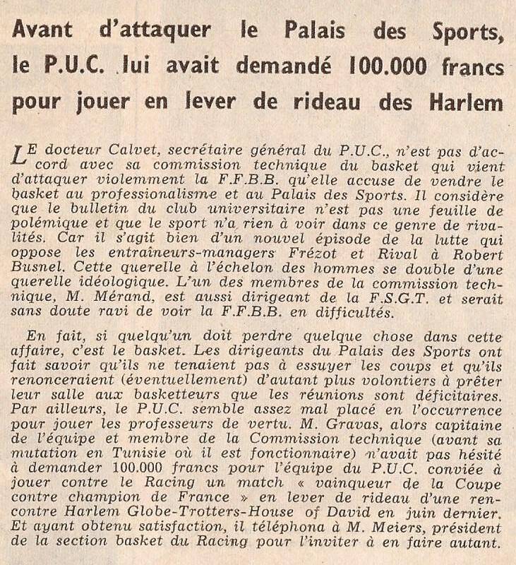 Miroir des Sports 25 octobre 1954