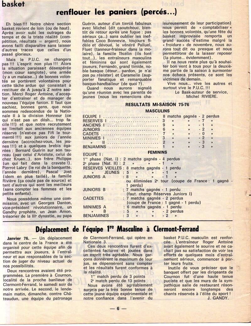 1975-76 Article Michel Rivière