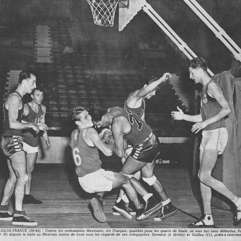 1948 JO de Londres Mexique-France avec Guillou