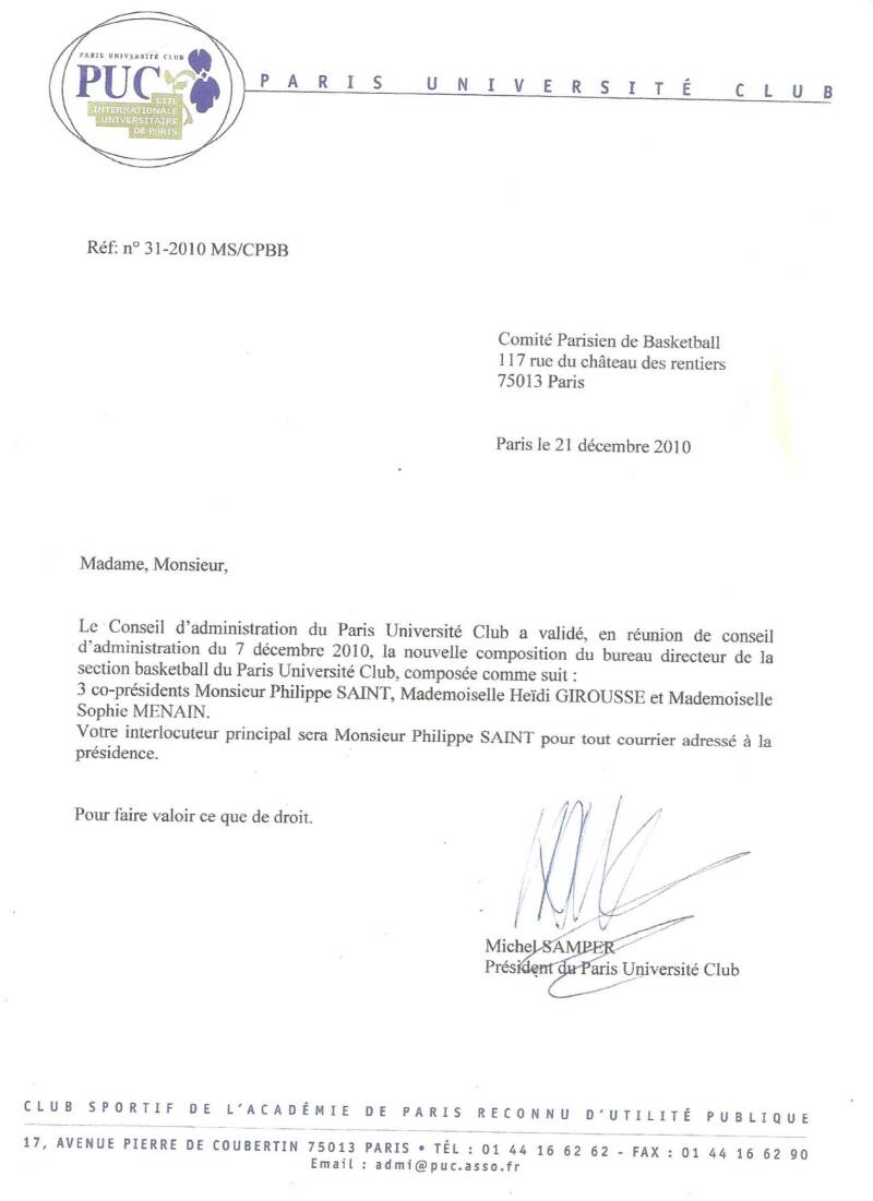 3 Président(e)s au PUC