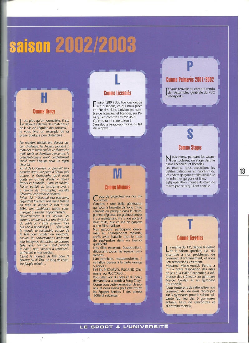 Abécédaire 2002 2003