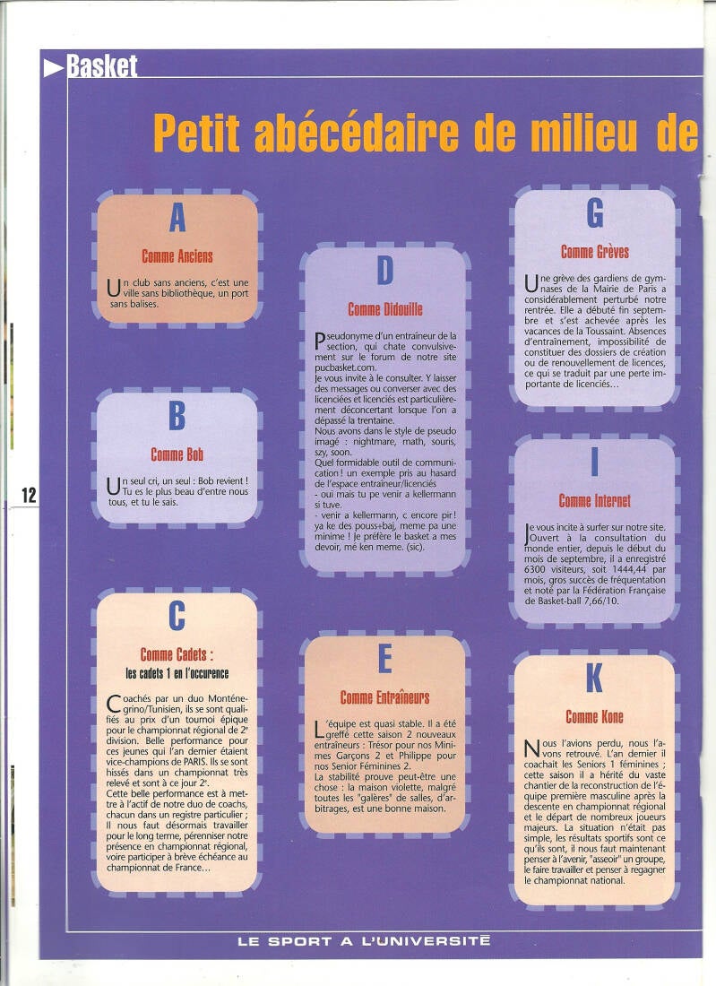 Abécédaire 2002-2003