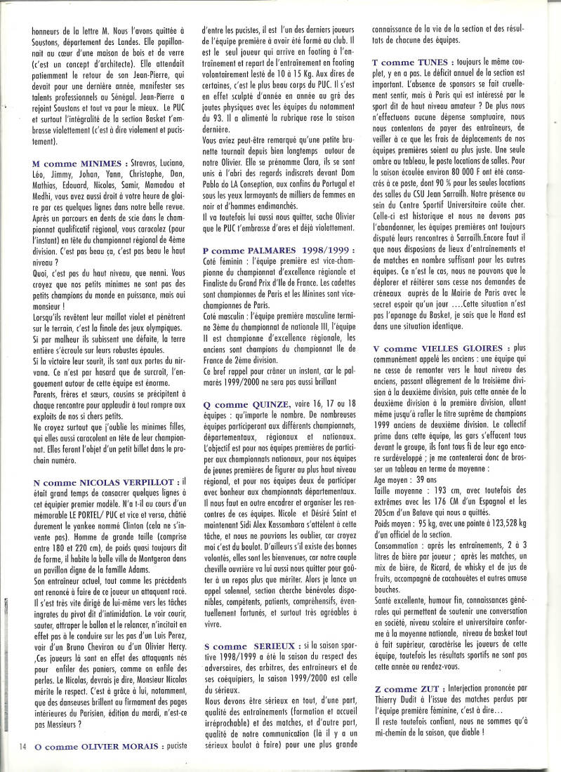 Abécédaire 1999-2000