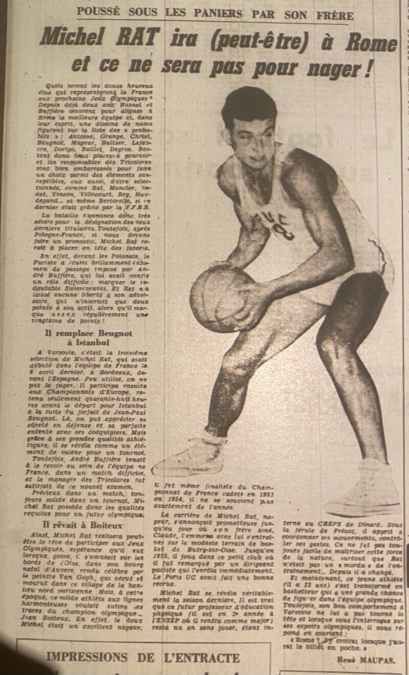 Article Michel Rat 1959