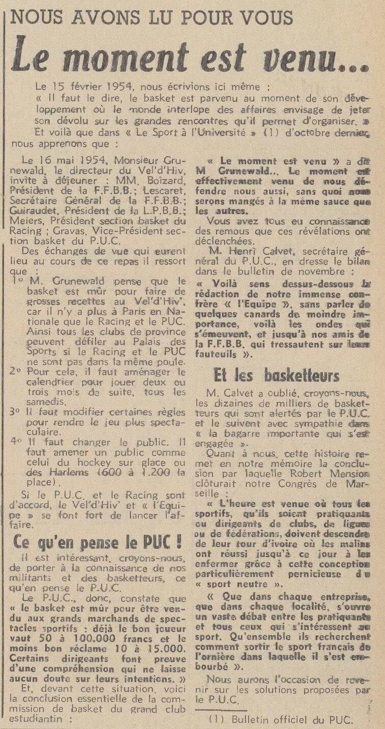 Sport et Plein Air décembre 1954