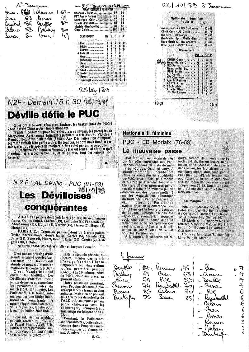 Ouest France septembre 1989