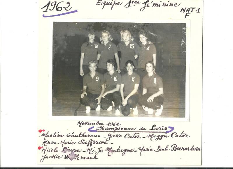 Championnes de Paris 1962