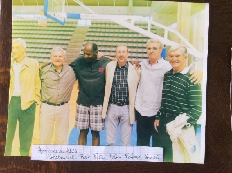 Constantiel Rat Fields Faber Fenart et Souvré aux 80 ans du PUC Basket en 2004