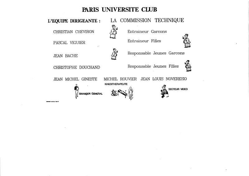 Dirigeants Puc Basket 89-90