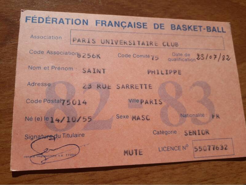 Licence Philippe Saint 82-83