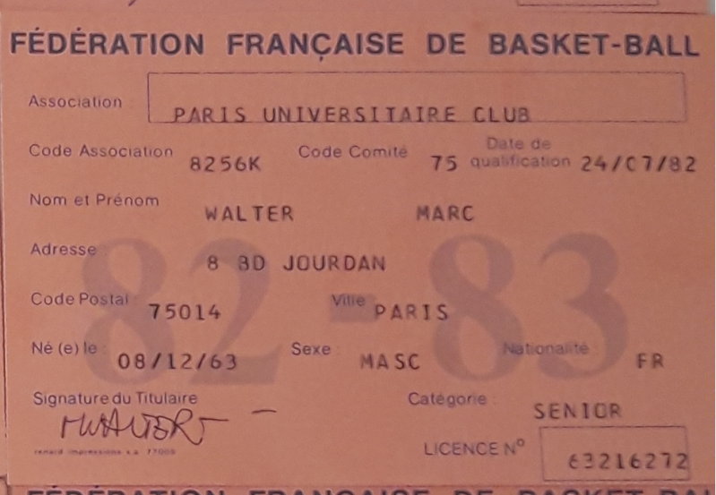 Licence Marc Walter 82-83