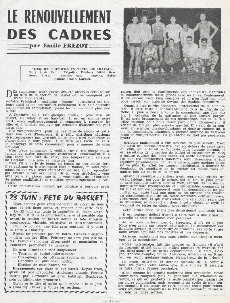 Mai 57 Article Frézot