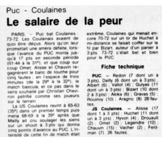 Ouest France 7 novembre 1988