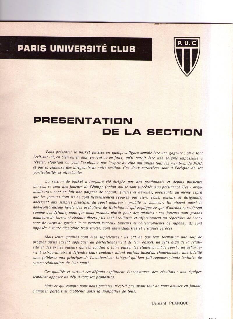 Présentation du PUC 59-60