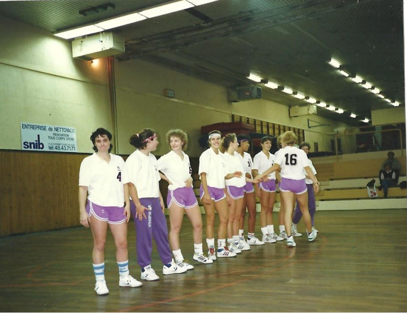 Présentation équipe à Charenton en 1989