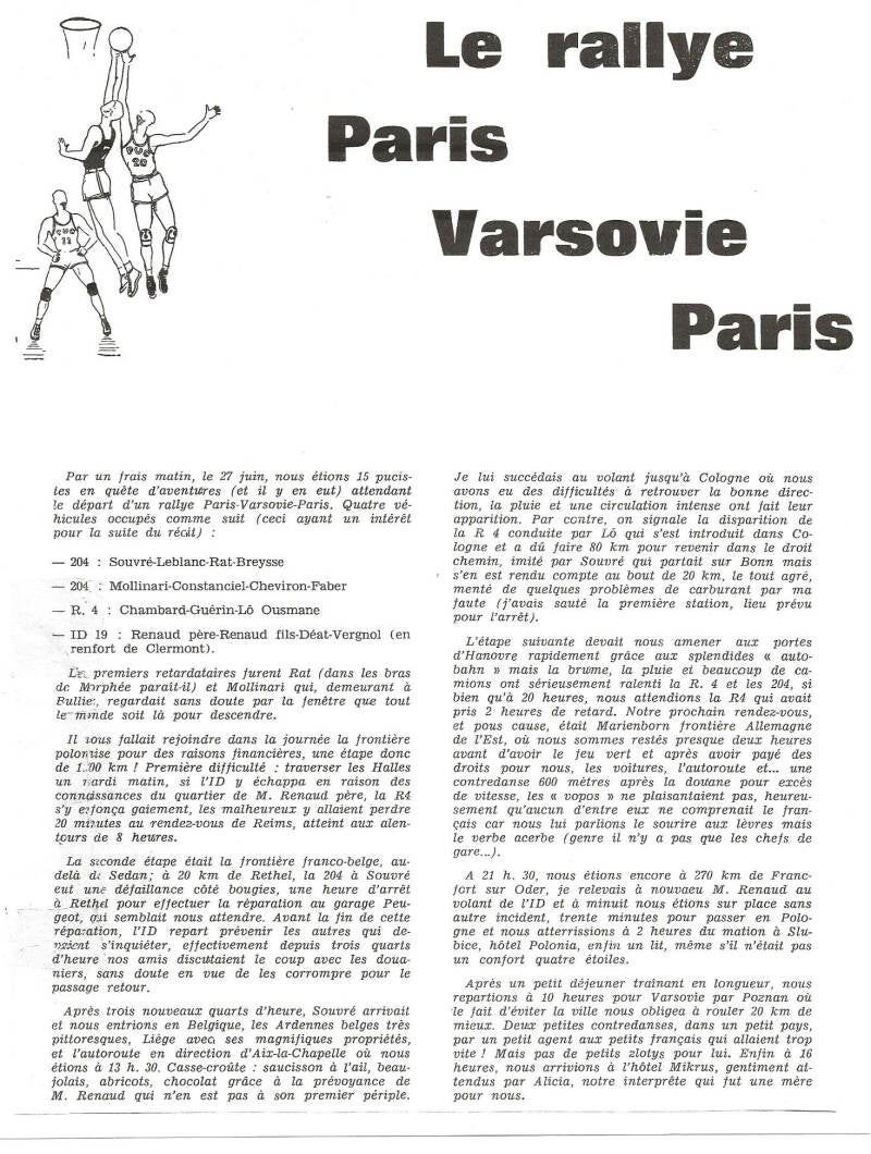 Voyage à Varsovie à Varsovie juin 1967