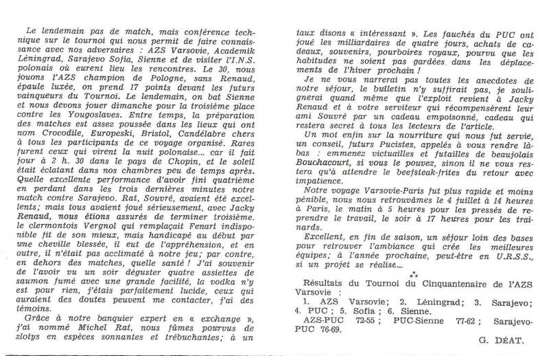 Voyage à Varsovie juin 1967