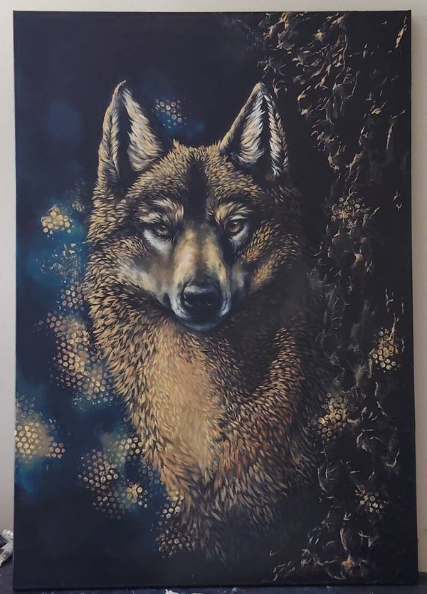 "Katse" - öljyvärityö 100x70cm