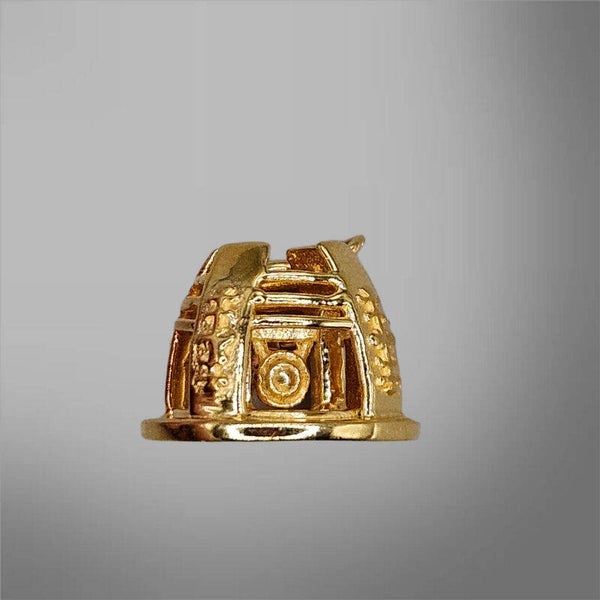 Bedel Gong Perdamaian Dunia – 18K goud vermeil