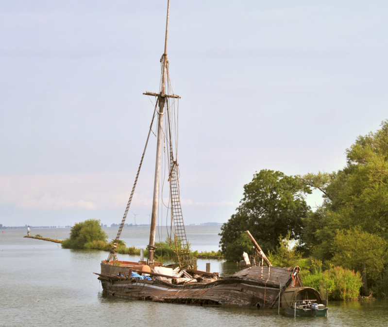 Scheepswrak bij Muiden