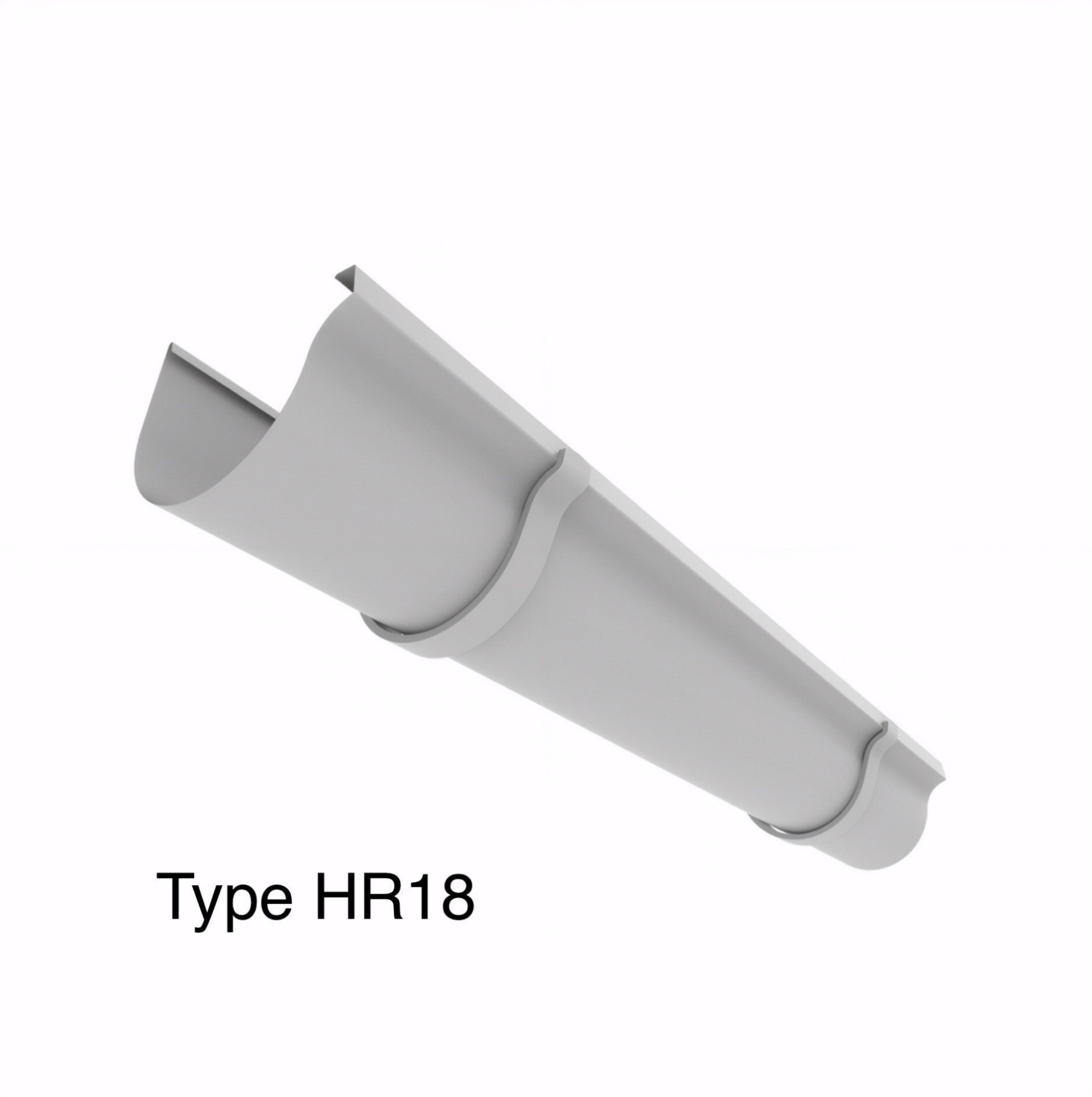 Aluminium dakgoot type HR18