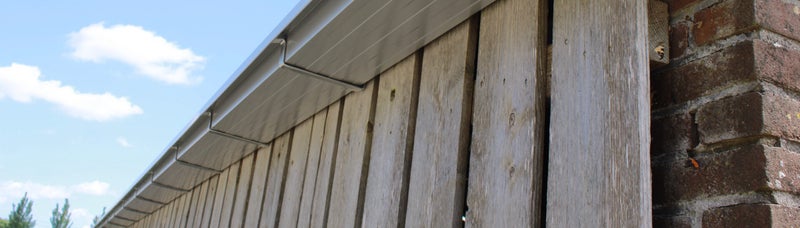 aluminium bakgoot in zink kleur