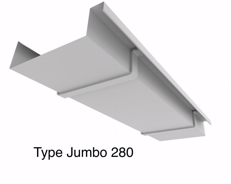 Aluminium Beugelgoot type Jumbo 280