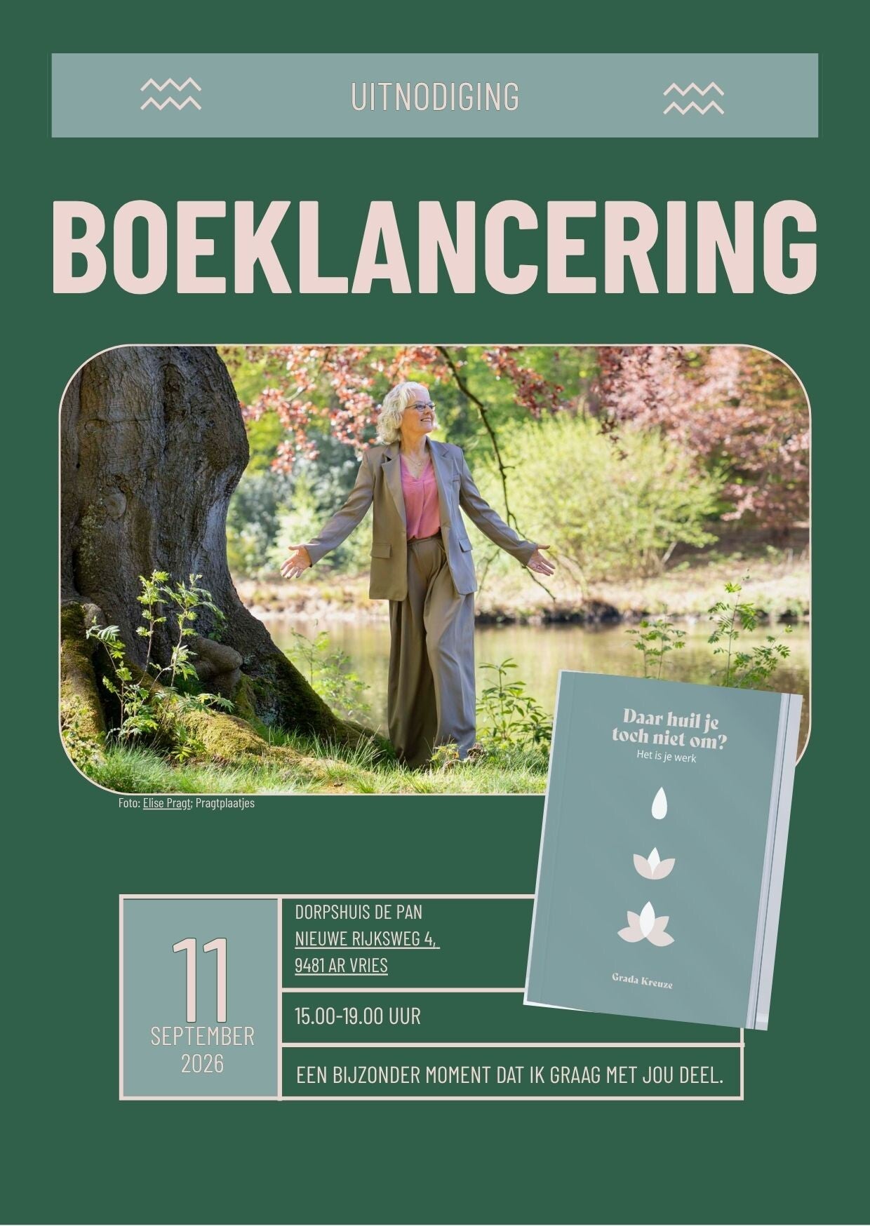 Vier je de lancering van mijn boek met me mee?