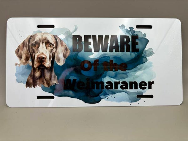 Metalen Bordje Weimaraner