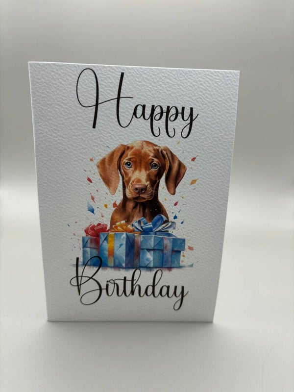 Kaart Vizsla happy birthday 1