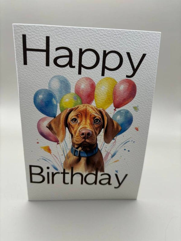 Kaart VizslaHappy birthday 4