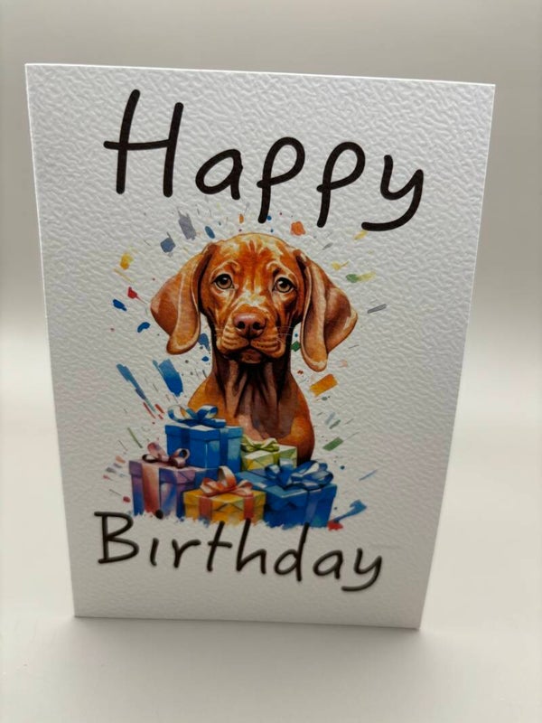 Kaart Vizsla Happy Birthday 5