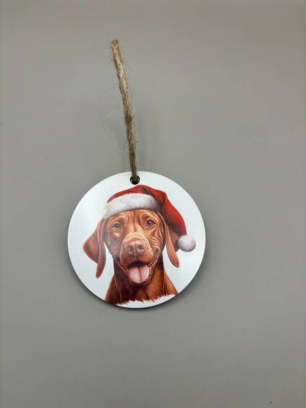 Kerst hanger Vizsla muts 1 7 cm