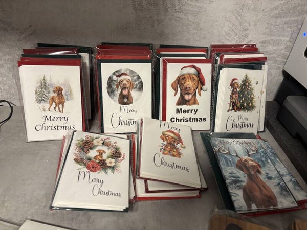 Kerstkaarten 5 pakjes van 5 voor 20 euro